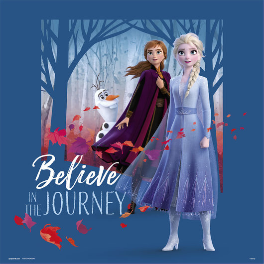PRINT 30X30 CM FROZEN BELIEVE IN THE JOURNEY