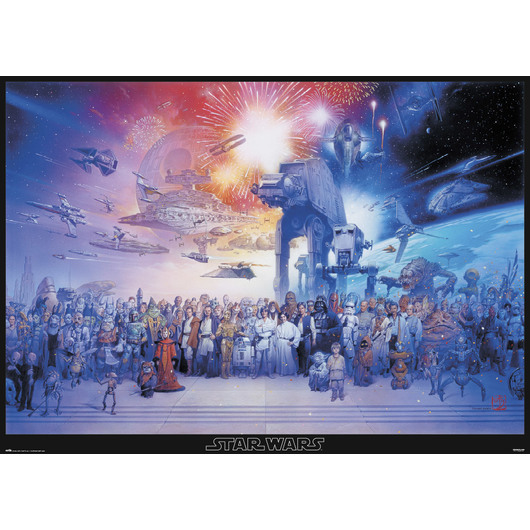 POSTER GIGANTE STAR WARS LEGACY CHARACTERS