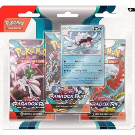 PKM Scarlet&Violet Paradox Rift 3-Booster Blister