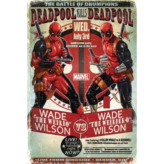 POSTER MARVEL DEADPOOL (WADE VS WADE)