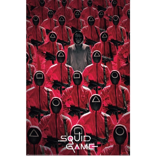 POSTER SQUID GAME CROWD