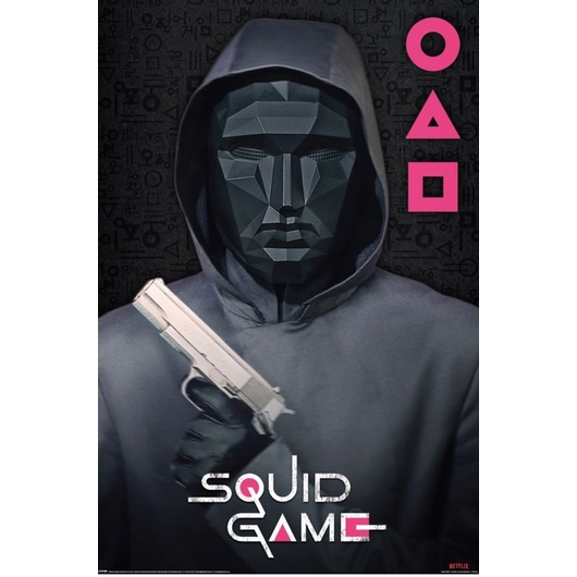 POSTER SQUID GAME MASK MAN