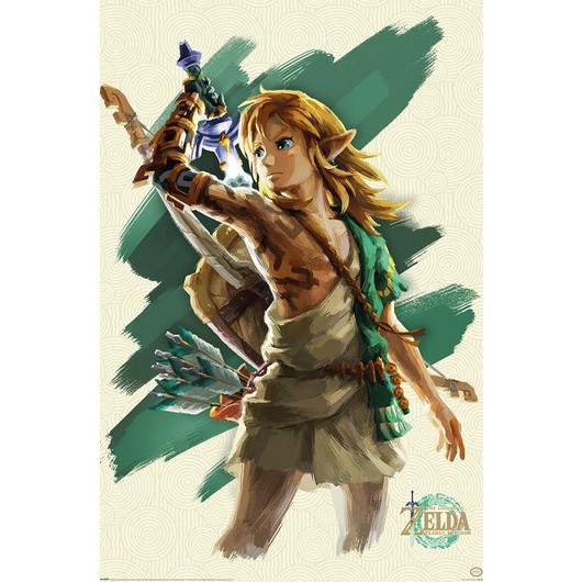 POSTER THE LEGEND OF ZELDA TEARS OF THE KINGDOM LINK