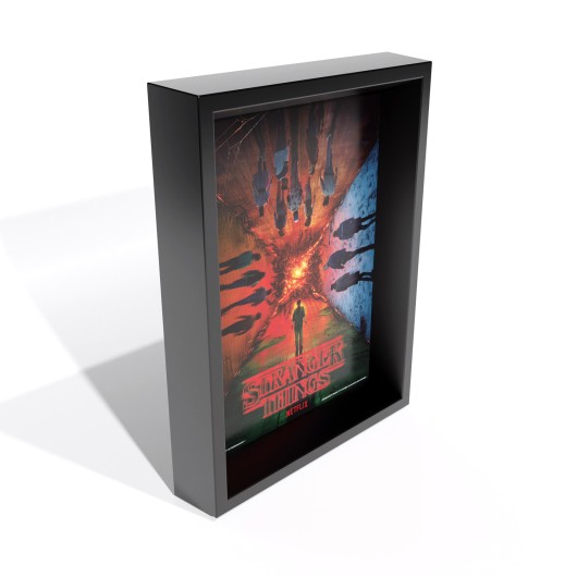 PRINT LENTICULAR COM MOLDURA STRANGER THINGS