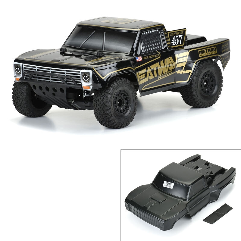 Pre-cut 1967 ford f-100 (black) body for sc