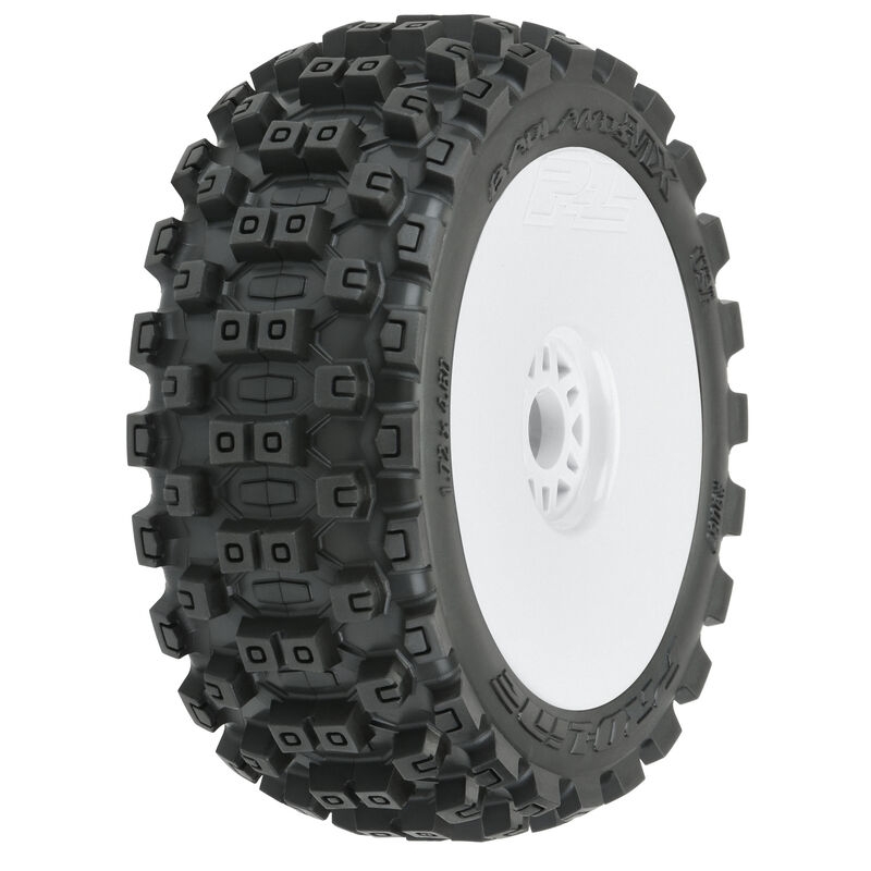 Badlands mx m2 1:8 buggy mtd white wheels f/r