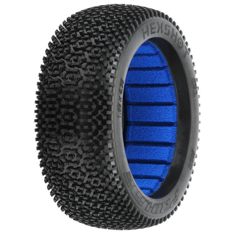 1/8 hex shot s3 f/r off-road 1:8 buggy tires (2)