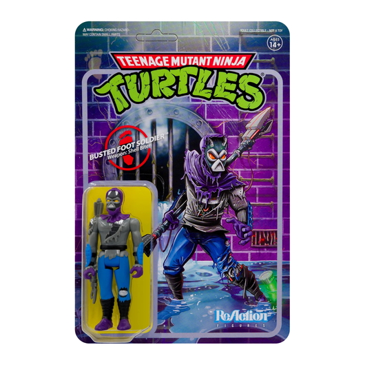 FIGURA REACTION AS TARTARUGAS NINJA SOLDADO DO PÉ MAGOADO