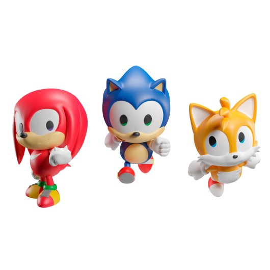 CONJUNTO DE 3 ADORNOS DE NATAL SONIC THE HEDGEHOG