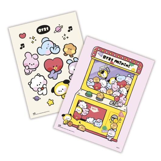 CONJUNTO MINIPOSTERS BT21