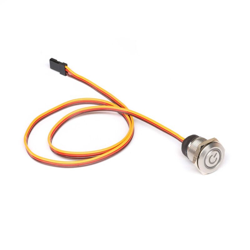 Powersafe push button momentary switch w/ led