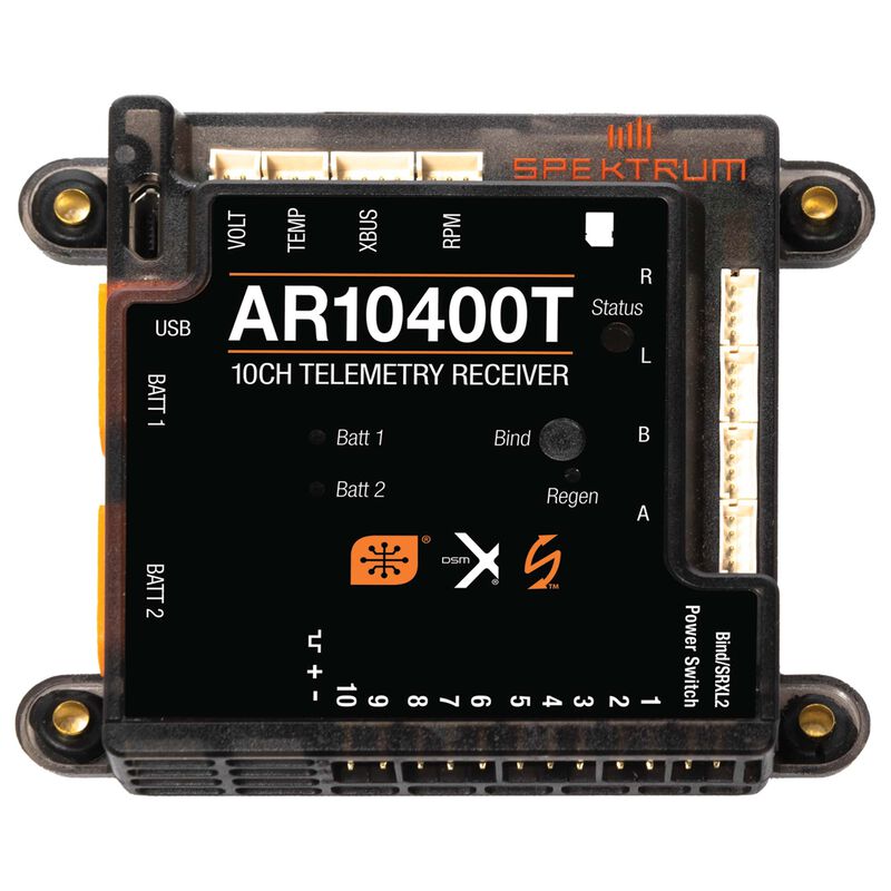 AR10400T 10 channel powersafe telemetry receiver