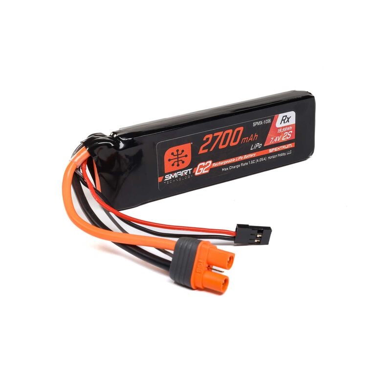 Smart g2 receiver lipo 2700mah 2s 15c ic3