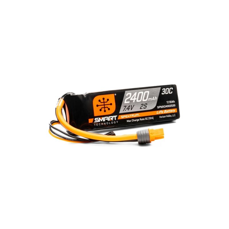 2400mah 2s 7.4v smart g1 30c lipo, ic3 connector