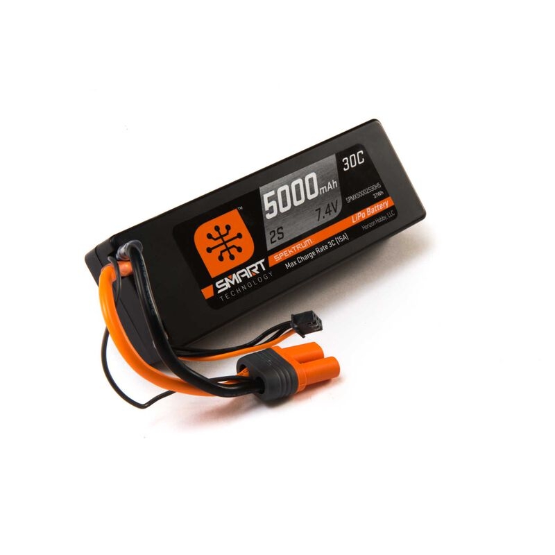 SPEKTRUM Smart LiPo 5000mAh 2S 7.4V 30C Hardcase IC5
