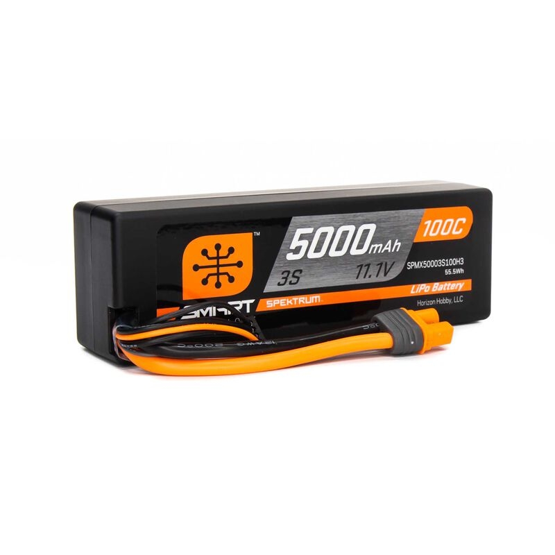 SPEKTRUM Smart LiPo 11.1V 5000mAh 3S 100C Hardcase IC3