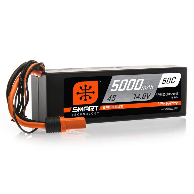 SPEKTRUM Smart LiPo 14.8V 5000mAh 4S 50C Hardcase IC5