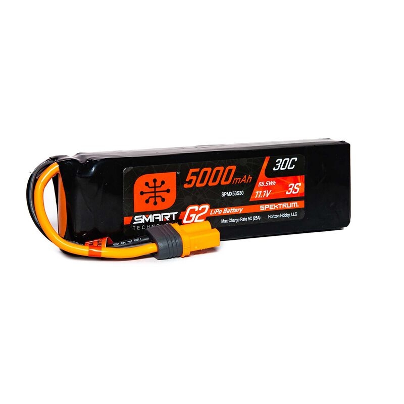 SPEKTRUM Smart G2 LiPo 11.1V 5000mAh 3S 30C IC5