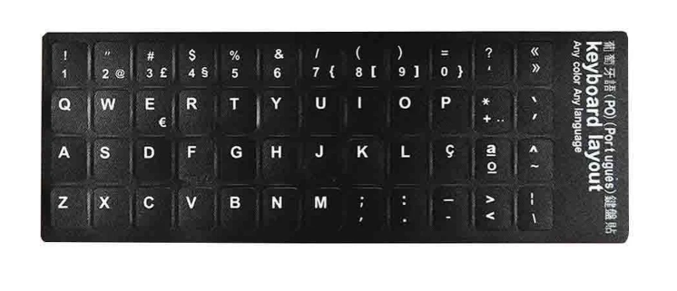 Stickers autocolantes p/teclado PT