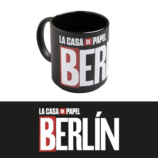 CANECA LA CASA DE PAPEL BERLIN LOGO