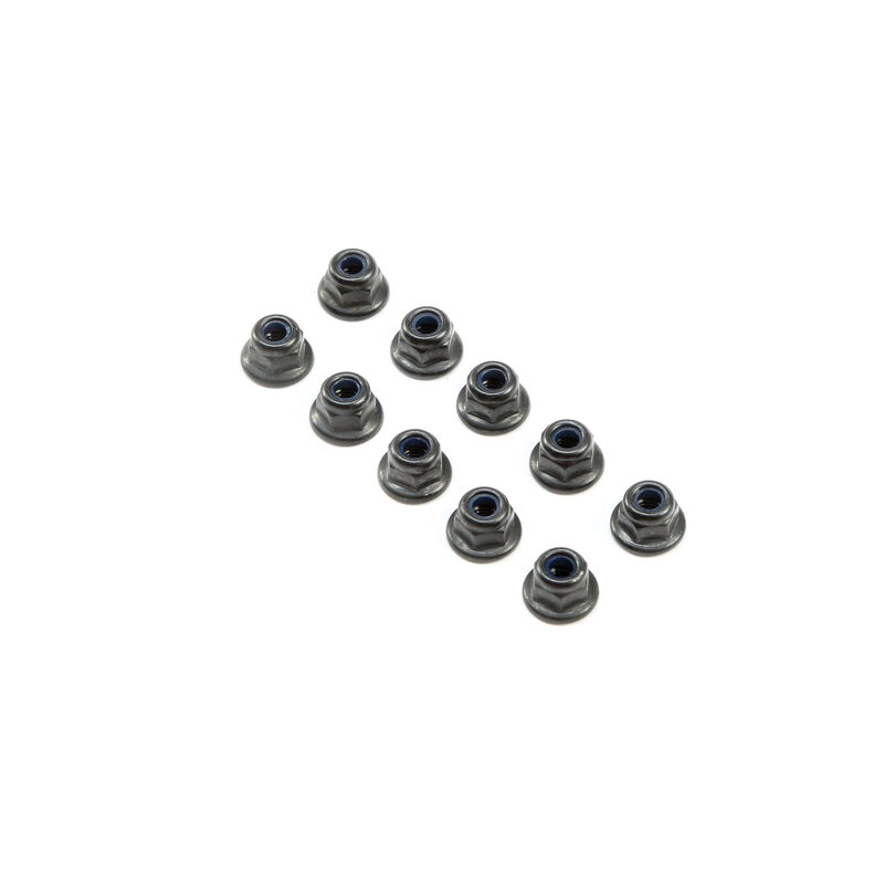 M3 flanged lock nuts (10)