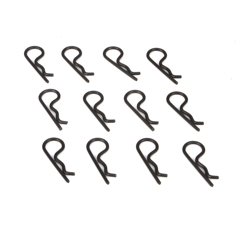 Body clips, black (12): 22