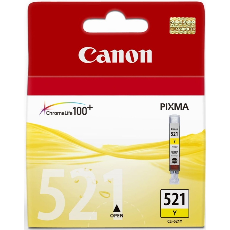 Tinteiro Canon CLI-521Y Amarelo 9ml