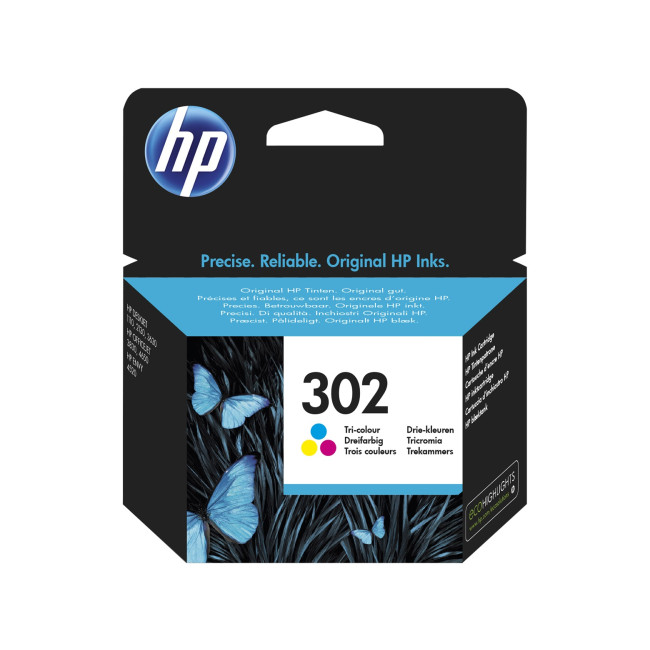 Tinteiro original HP 302 COR