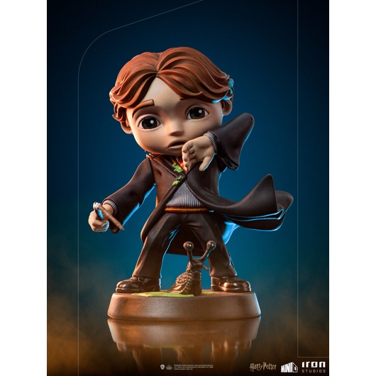 FIGURA MINICO HARRY POTTER - RON WEASLEY COM A VARINHA PARTIDA